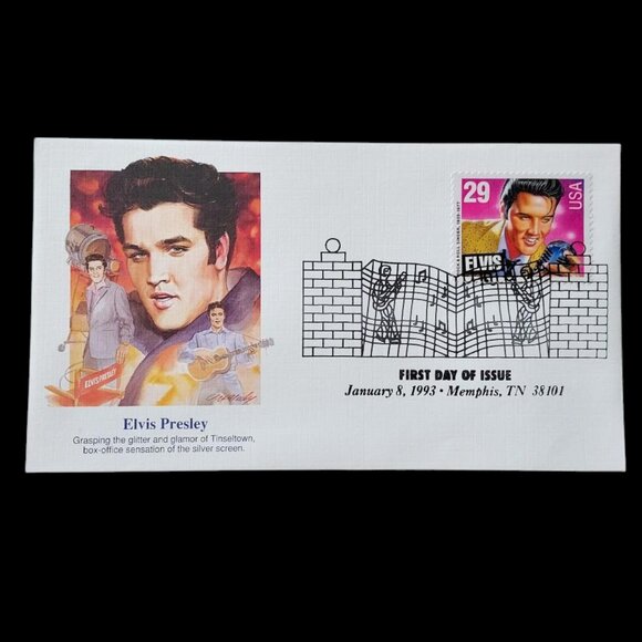 1993 Fleetwood (5) First Day Cover Elvis Presley US Stamp Memphis, TN 38101 - Picture 5 of 9